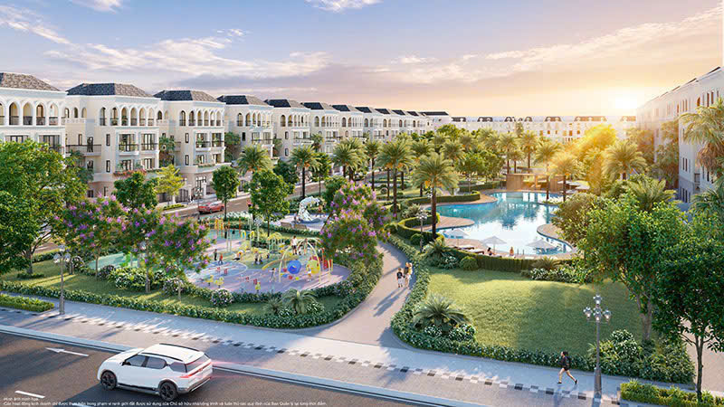 Biệt thự song lập Vinhomes Green City với vị trí trung tâm dễ tiếp cận tiện ích nội khu