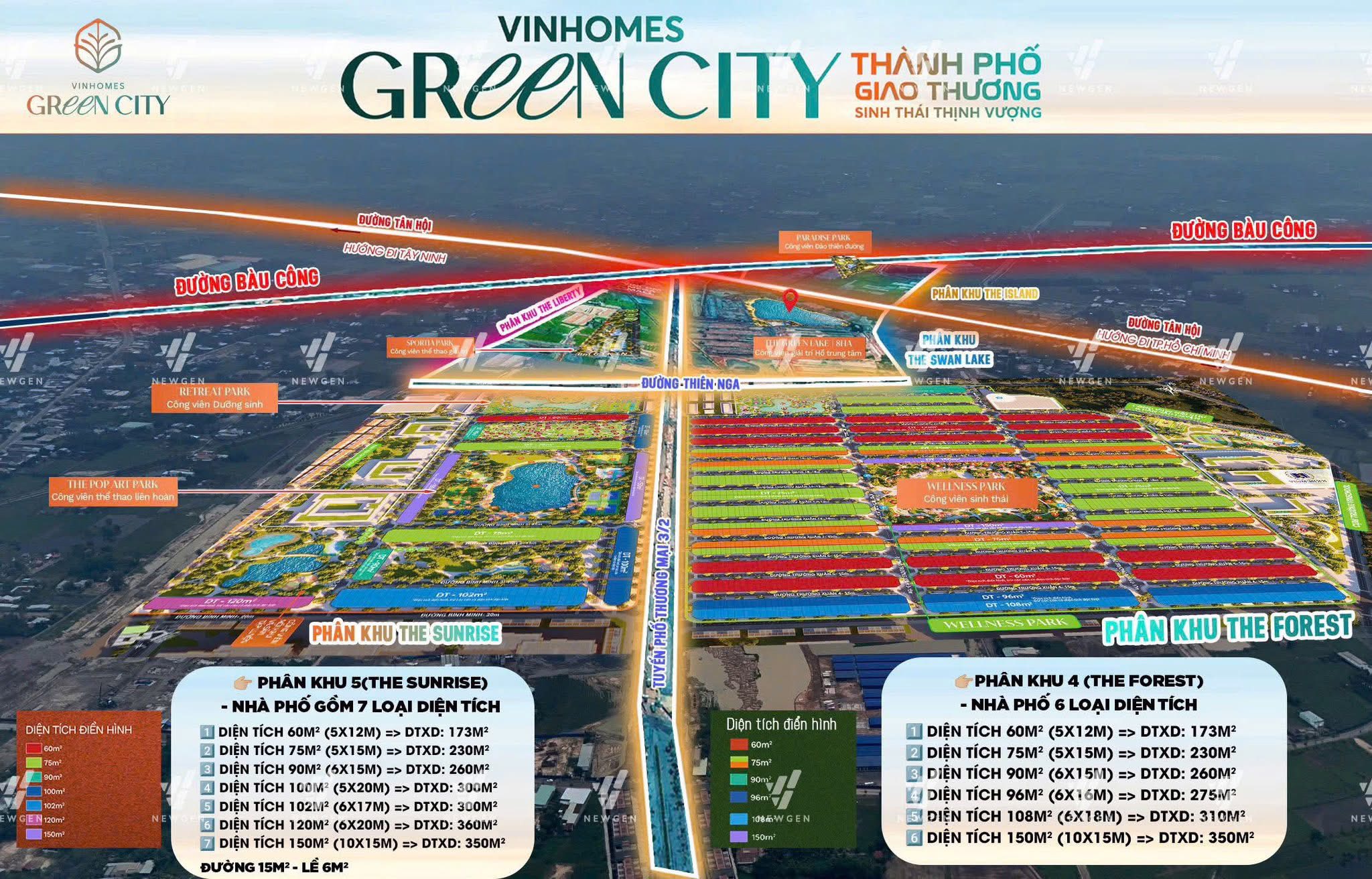 Định hướng trở thành "phố xanh giao thương kiểu mẫu", Vinhomes Green City được kỳ vọng trở thành trung tâm đô thị mới phía Tây TP.HCM