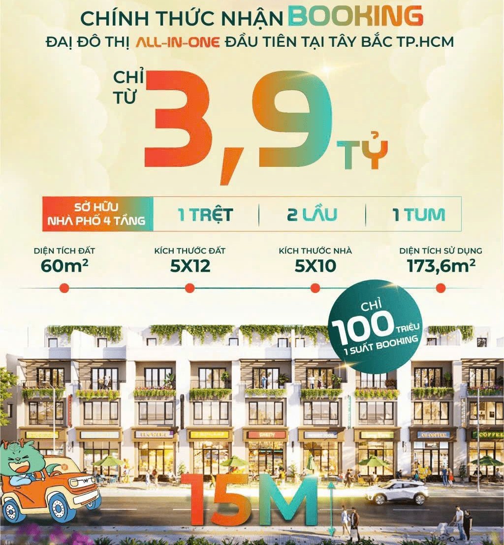 Giá bán nhà phố hấp dẫn có tiềm năng tăng trưởng theo thời gian