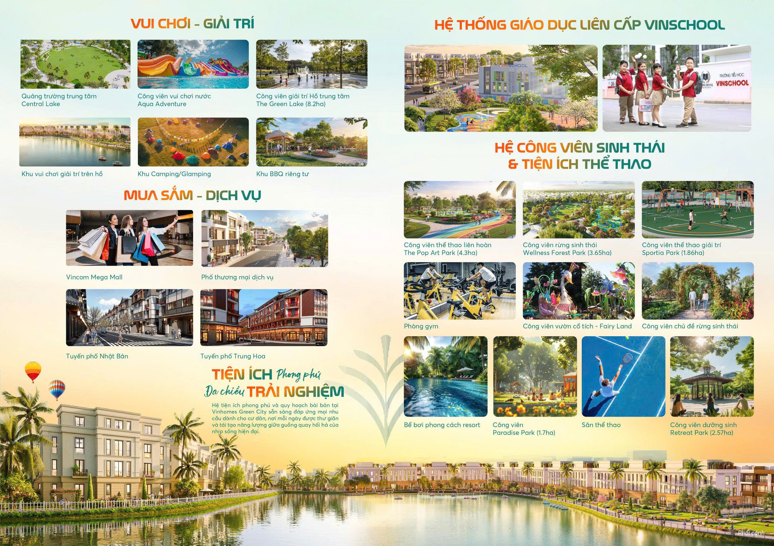 Hệ thống tiện ích nổi bật của Vinhomes Green City Long An