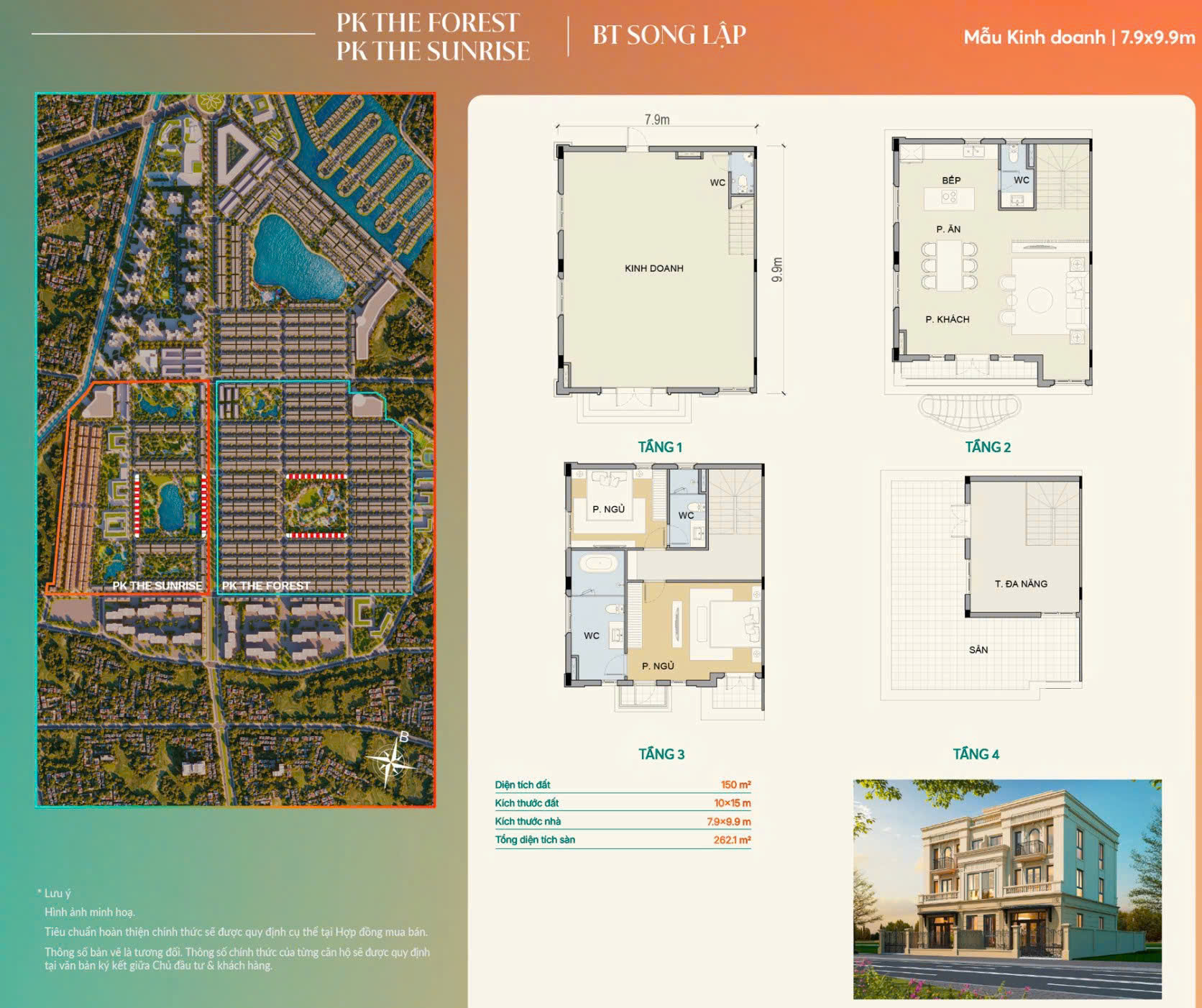 Mặt bằng và mẫu thiết kế biệt thự song lập Vinhomes Green City