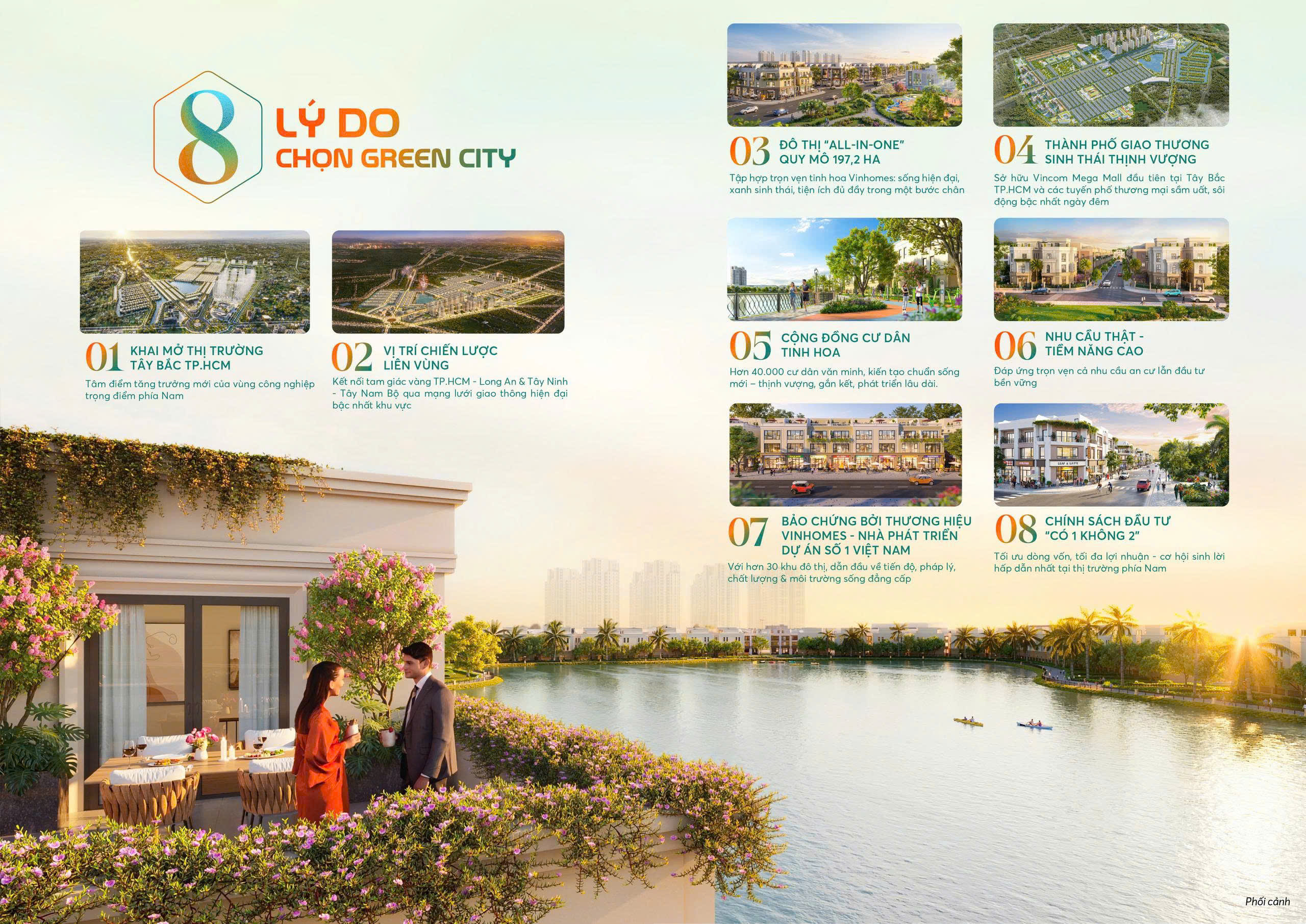 Top 8 lý do chọn Vinhomes Green City Hậu Nghĩa