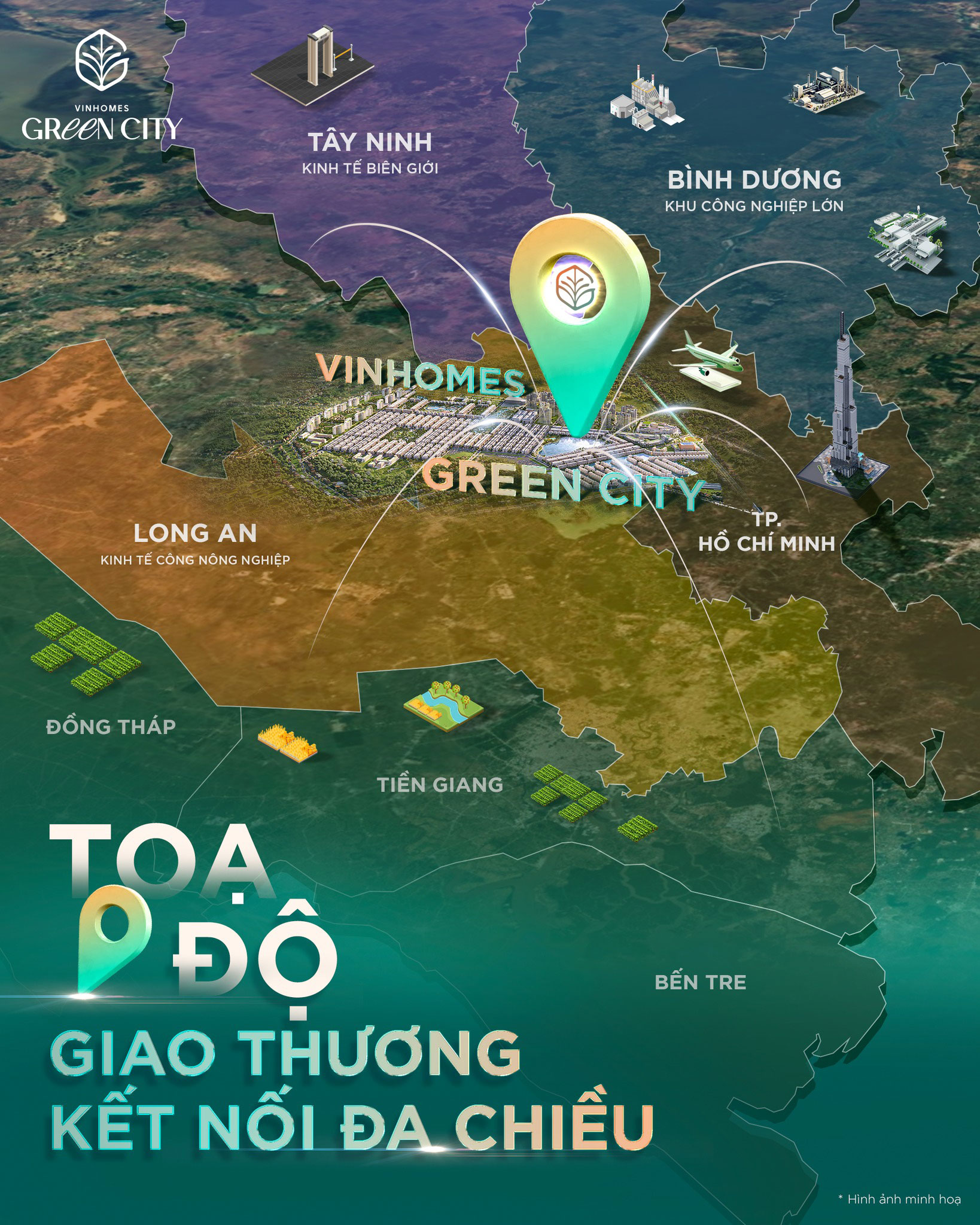 Vị trí tâm điểm kết nối giao thương của Vinhomes Green City
