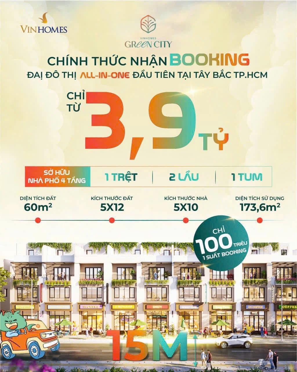 Với mức giá chỉ từ 3,9 tỷ cho khách mua sớm, Vinhomes Green City đã mở ra một cơ hội đầu tư “hiếm có khó tìm” trên thị trường.