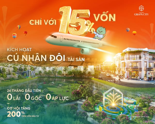 Giữ giá hôm nay, không lo chi phí và nhân đôi giá trị sau 2 năm cùng Vinhomes Green City.