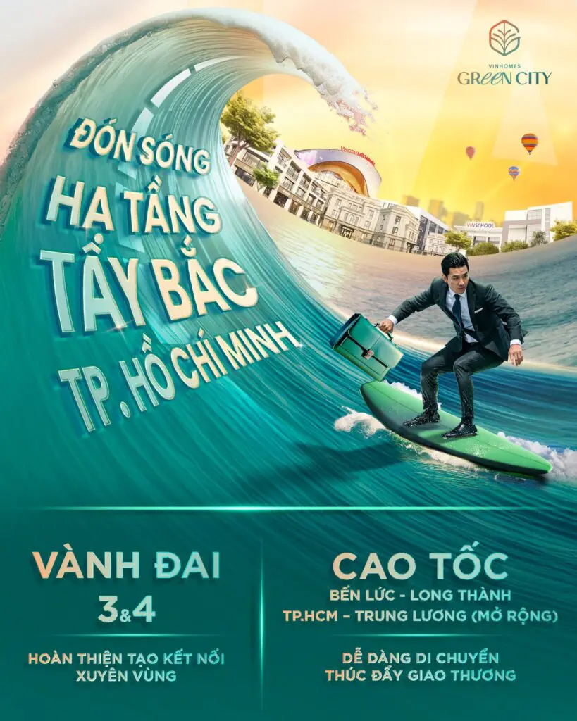 Đón sóng hạ tầng Tây Bắc TP.HCM cùng Vinhomes Green City