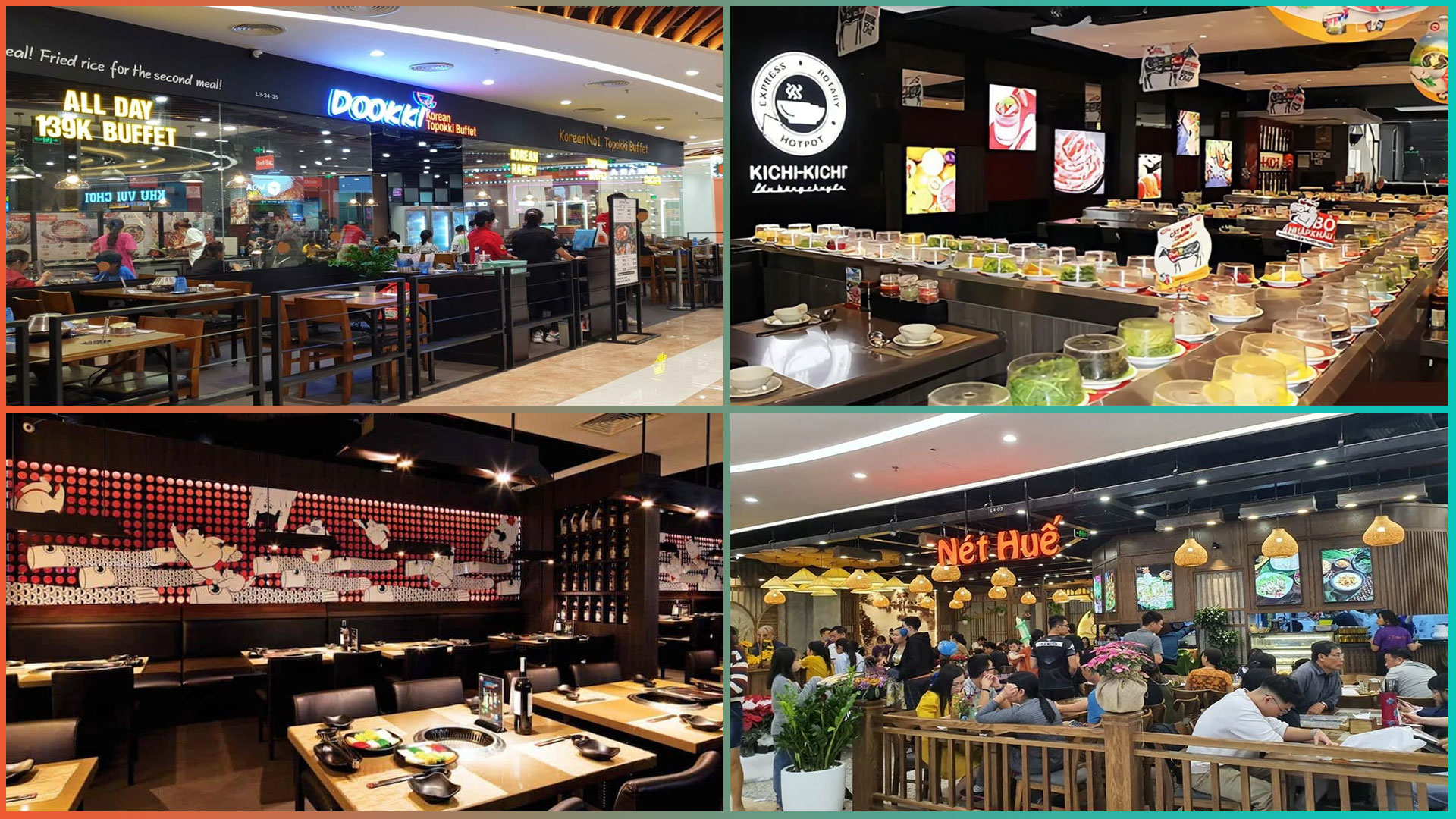 Khu ẩm thực phong phú và đa dạng của Vincom Mega Mall