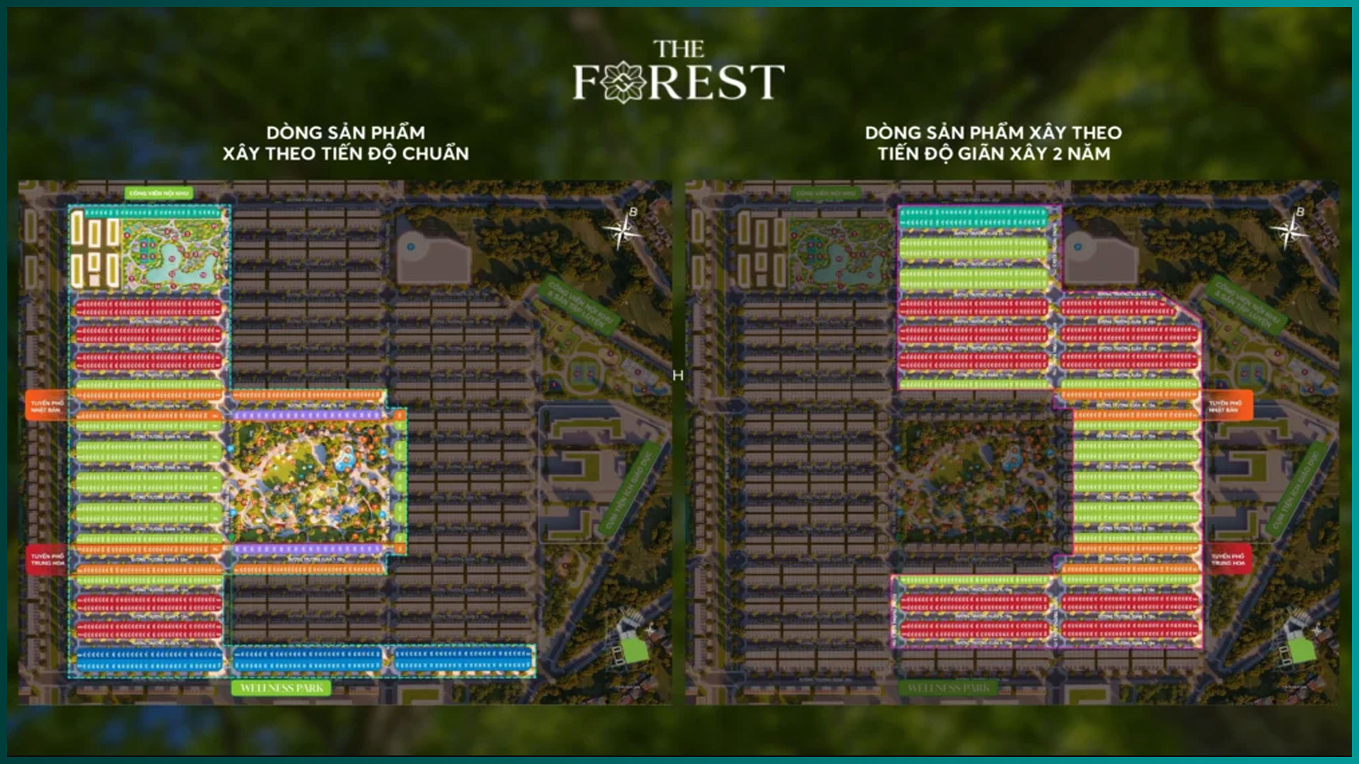 Mặt bằng tại phân khu The Forest Vinhome City