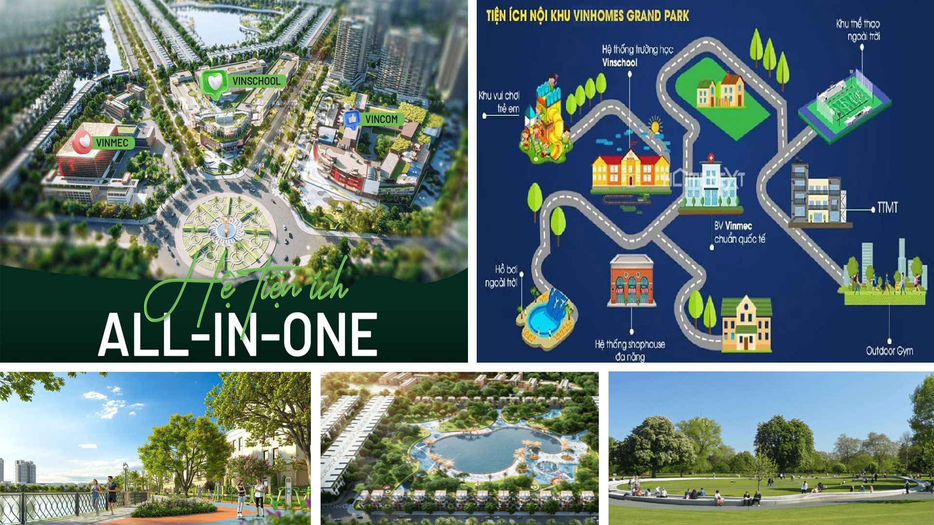 Tiện ích của hai dự án Vinhomes Green City và Vinhomes Grand Park