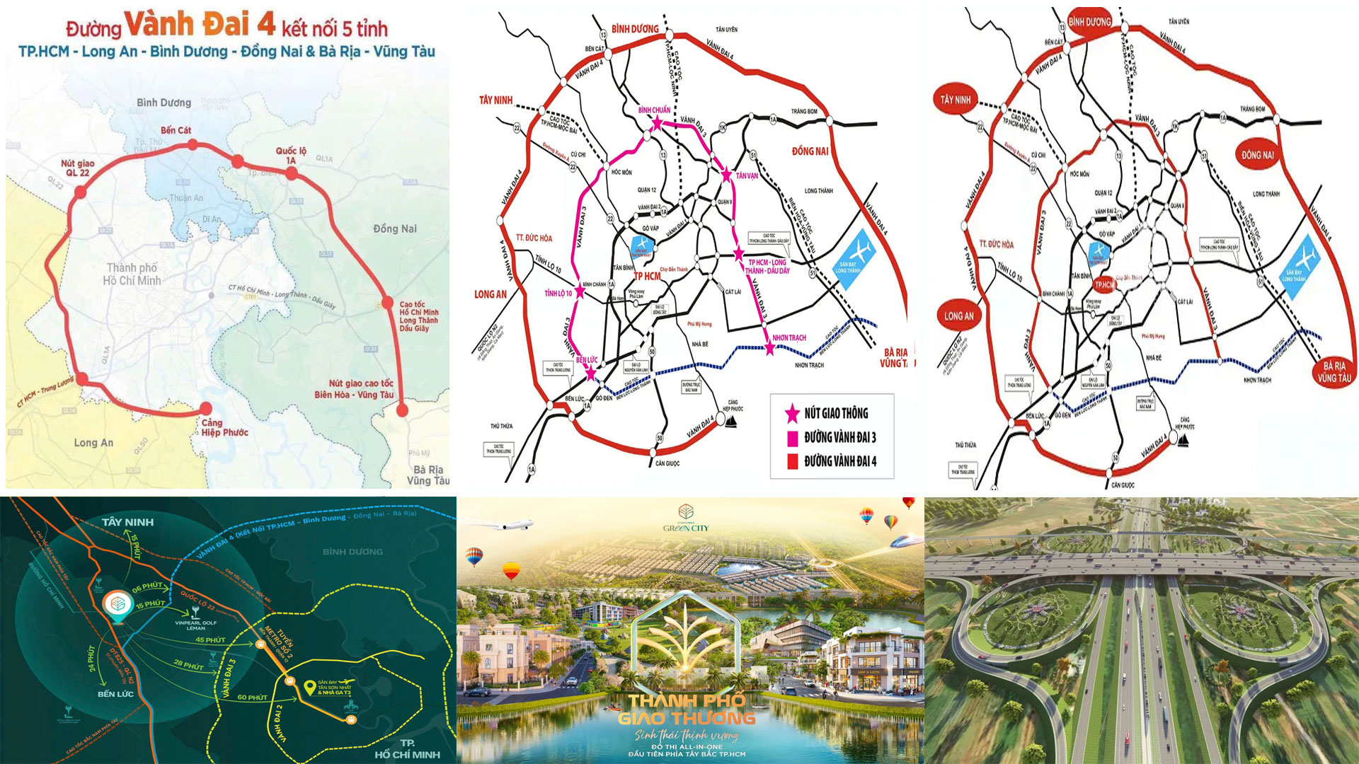 Vành đai 4 TP.HCM kết nối 5 tỉnh tạo lợi thế cho Vinhomes Green City