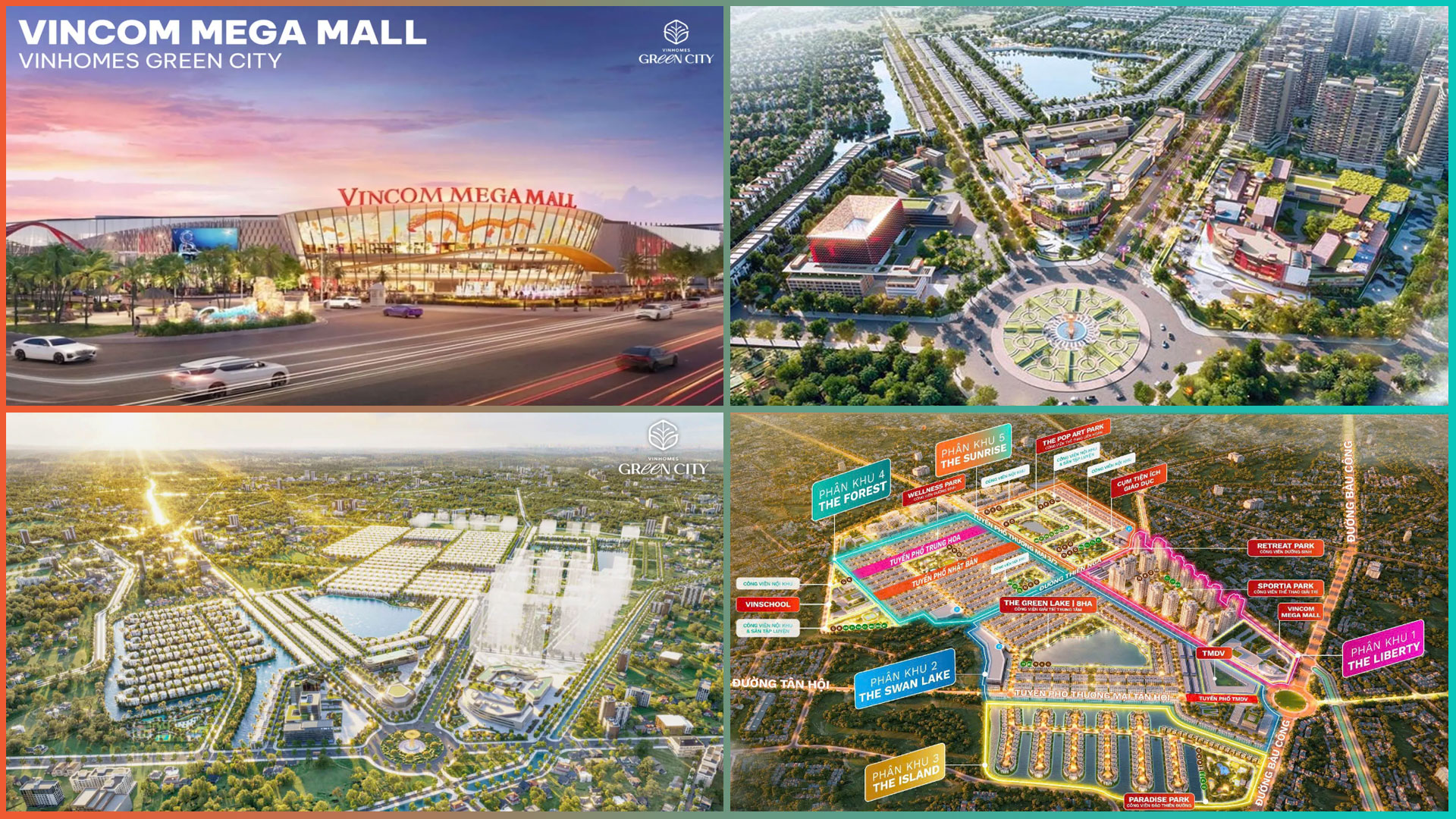 Vincom Mega Mall tọa lạc ngay tại cửa ngõ của khu đô thị Vinhomes Green City
