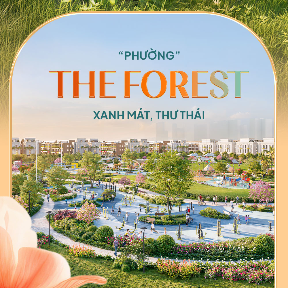 The Forest - “Toạ độ sinh thái” với mảng xanh khoáng đạt là công viên sinh thái The Wellness Park