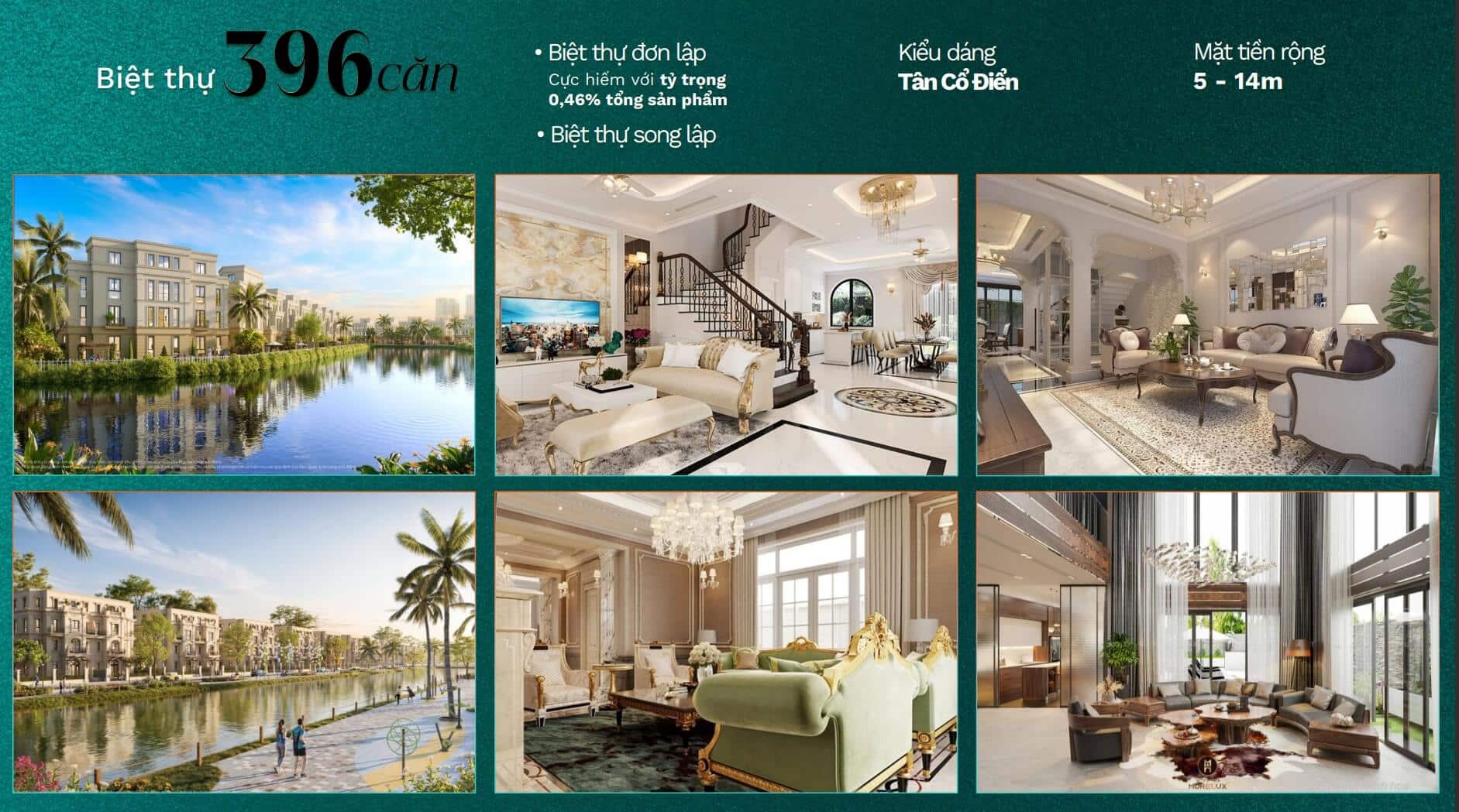 Hình ảnh mẫu biệt thự tại Vinhomes Green City