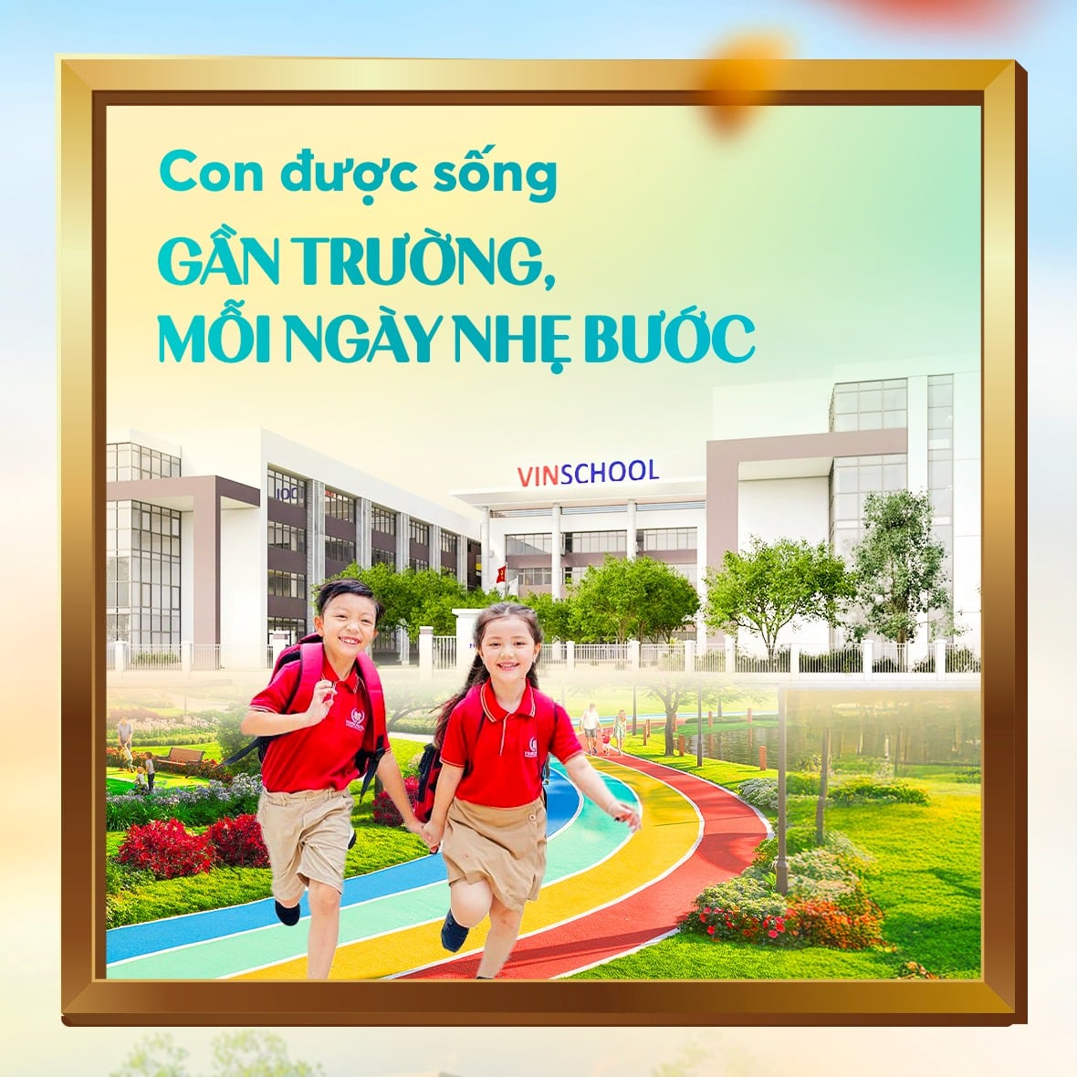 Cho con học tại ngôi trường gần nhà cũng là một trong những ưu tiên hàng đầu của gia đình trẻ ngày nay