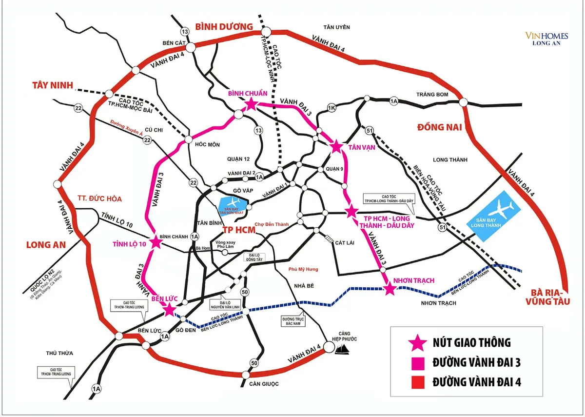 Khi toàn tuyến hoàn thiện, Vành đai 4 TP.HCM sẽ trở thành “siêu vành đai” chiến lược 
