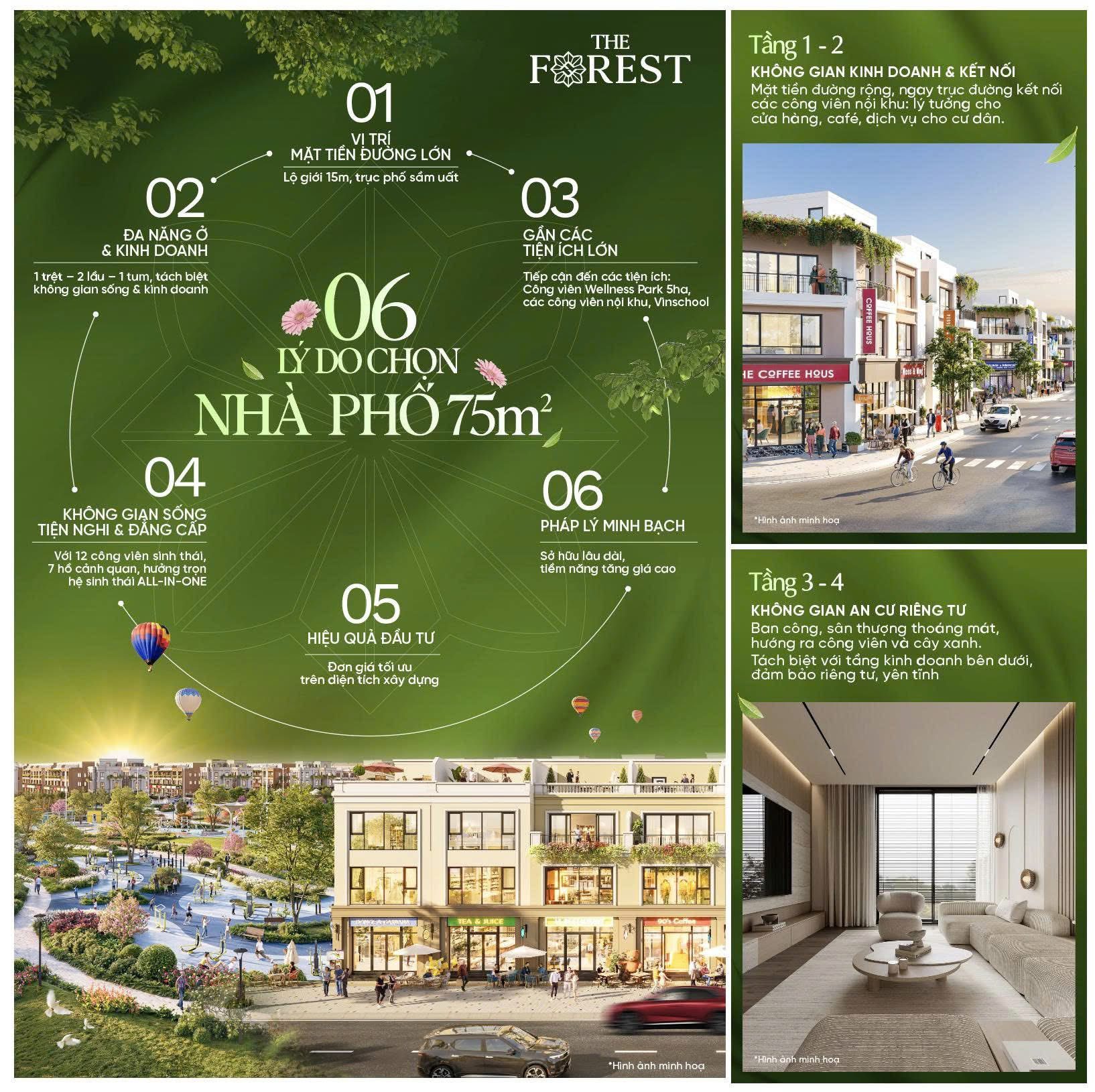 06 lý do chọn nhà phố The Forest Vinhomes Green City