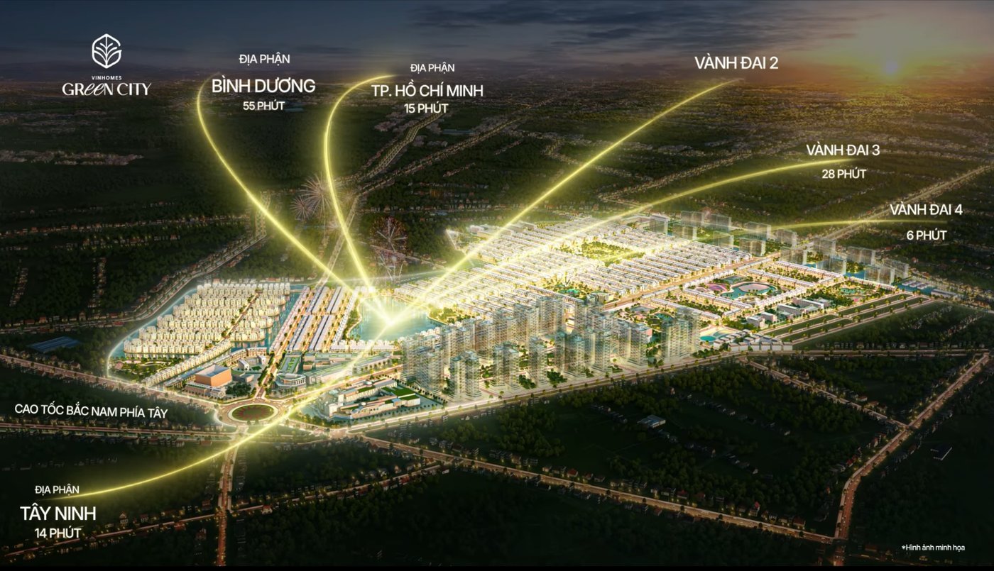 Vị trí chiến lược của Vinhomes Green City